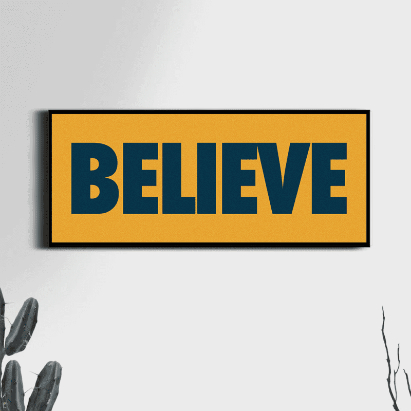 believe mockup