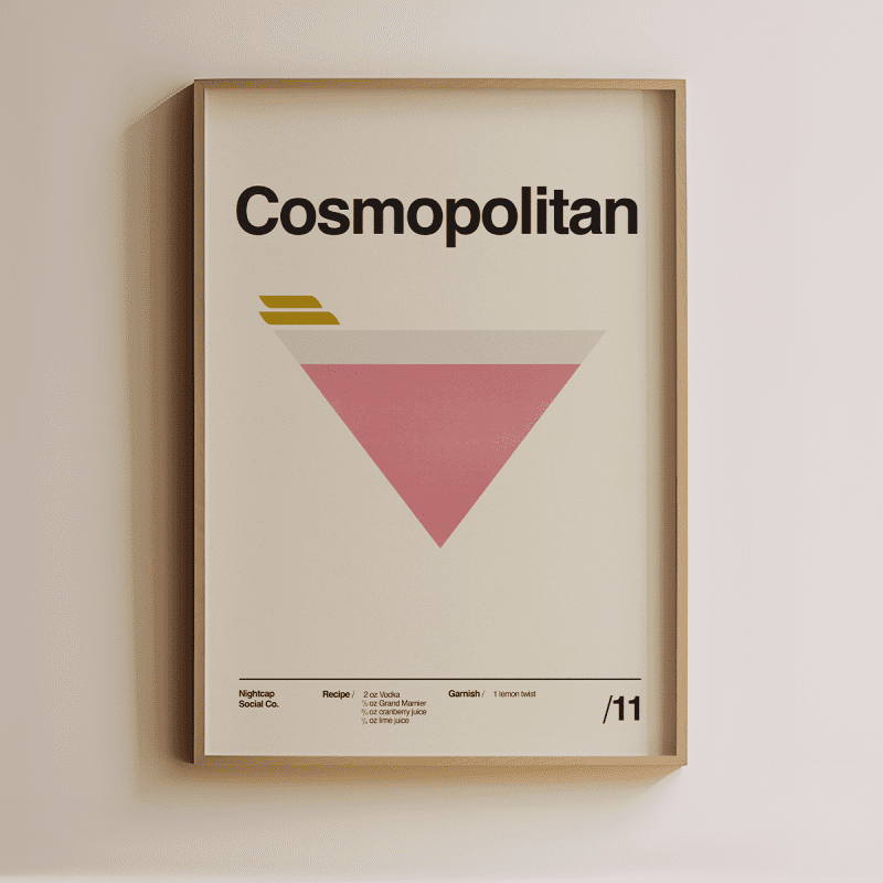 cosmo cocktail mockup