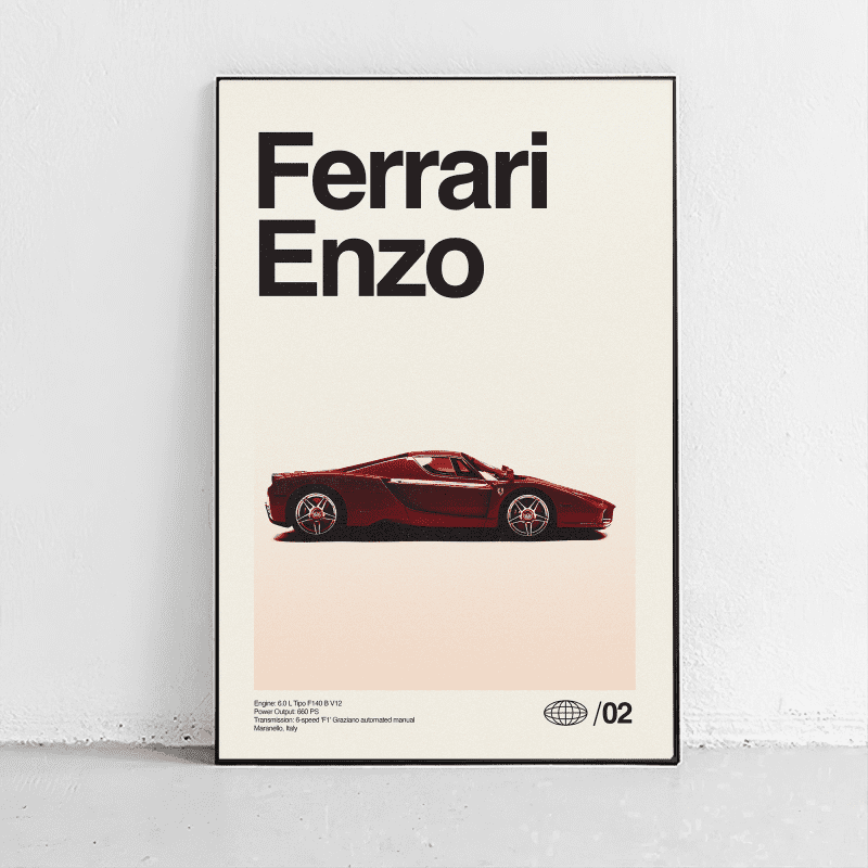 ferrari enzo mockup