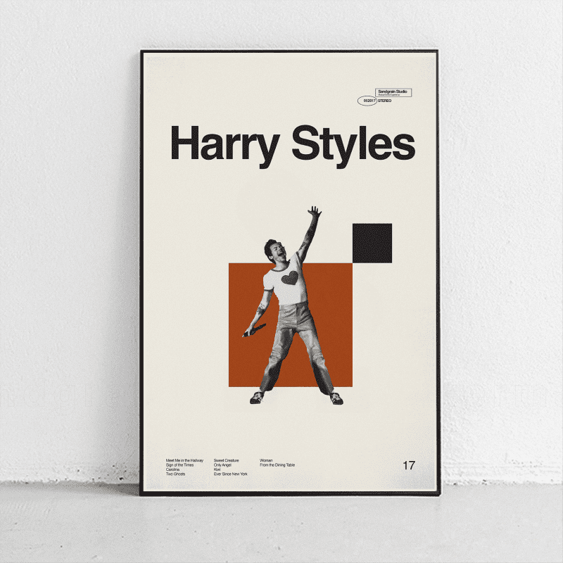 harrystylesselftitled framed