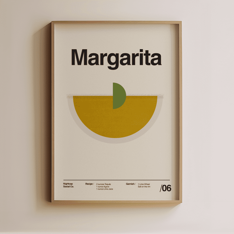 margarita cocktail mockup