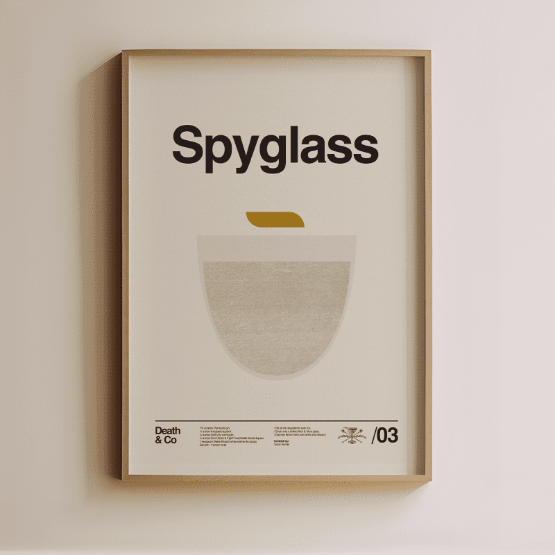 spylass cocktail mockup