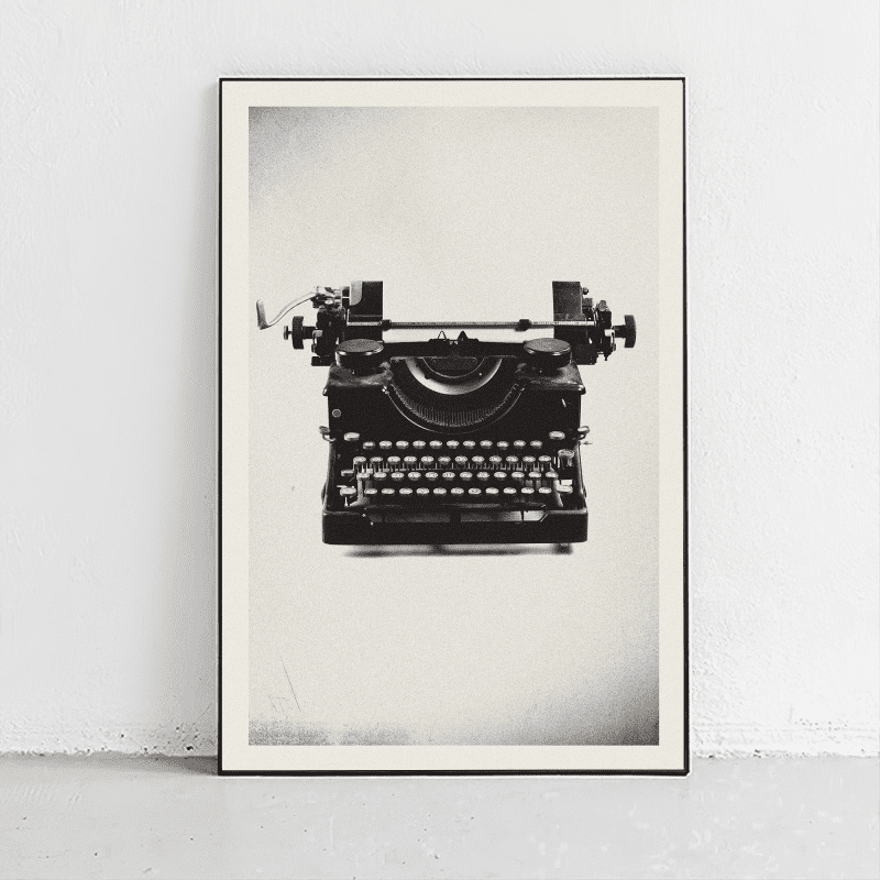 typewriter mockup